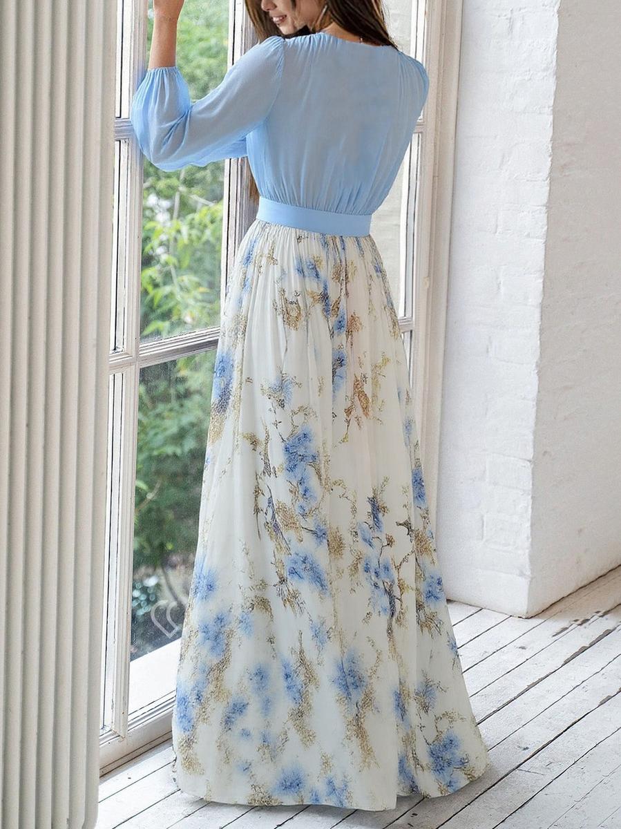 Fiorella | Elegante Vestido Maxi con Estampado Floral