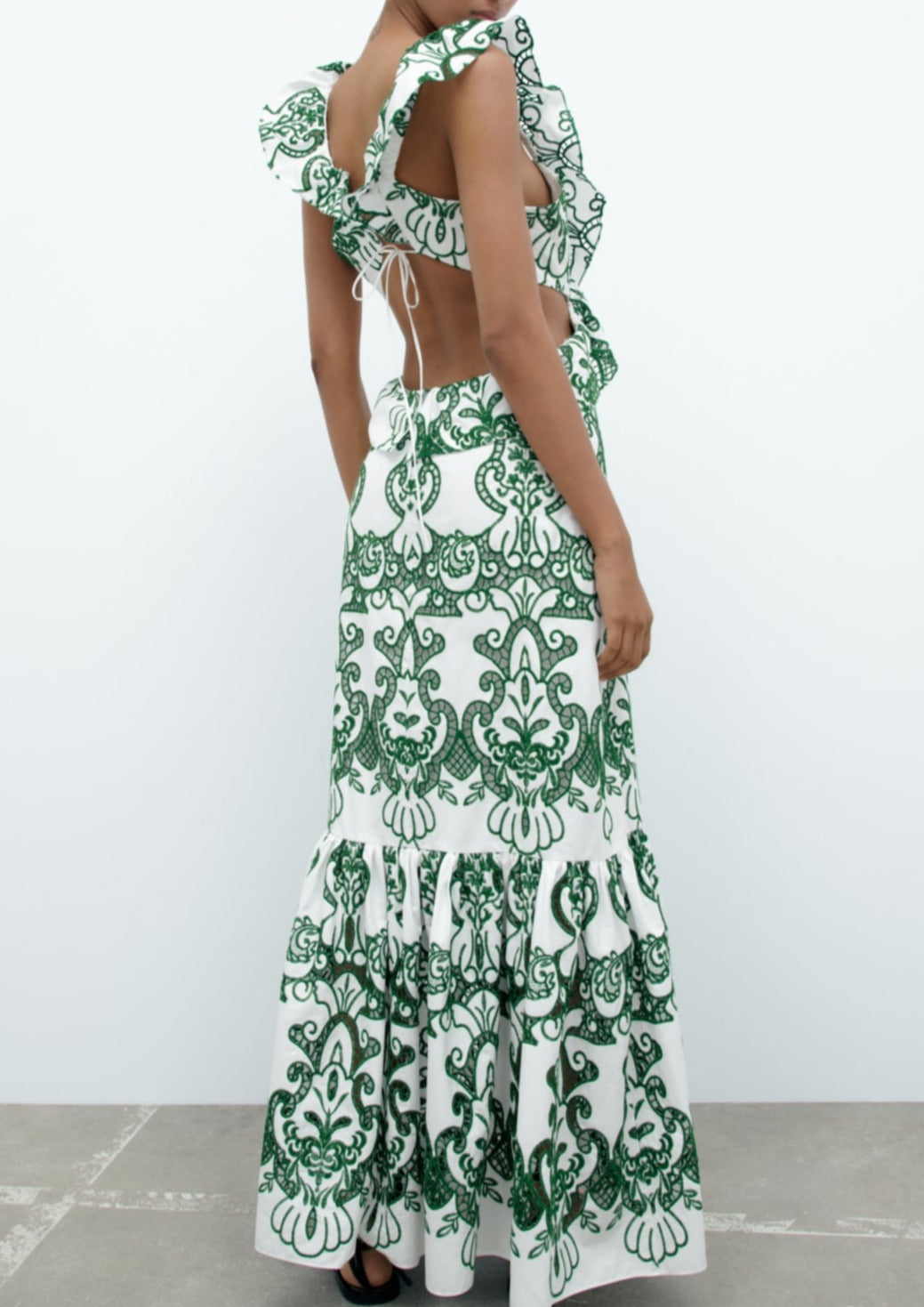 ibiza | Ruffled Maxi Dress