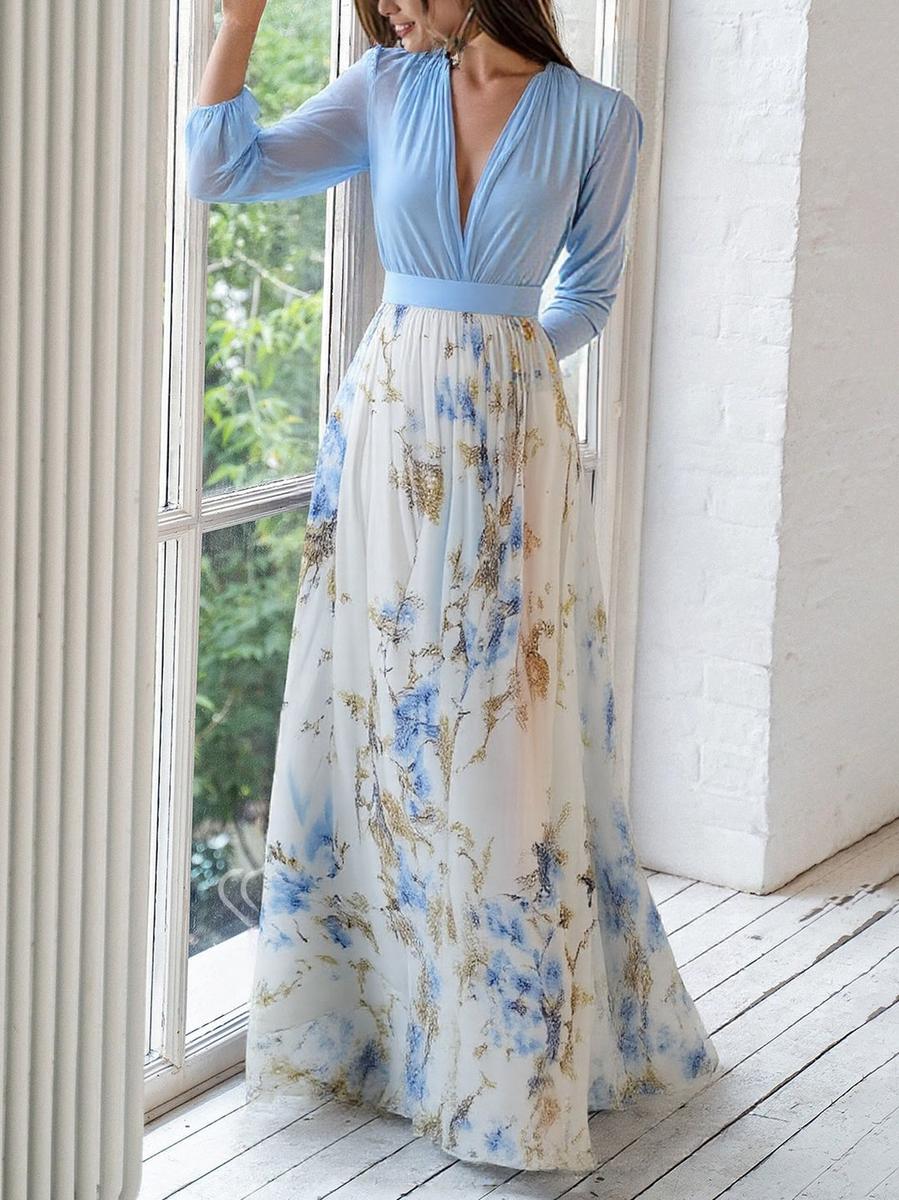 Fiorella | Elegante Vestido Maxi con Estampado Floral