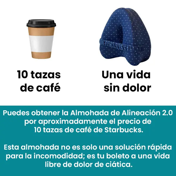 Almohada de Alineación novoiz azul - Alivia el dolor de cadera y ciática