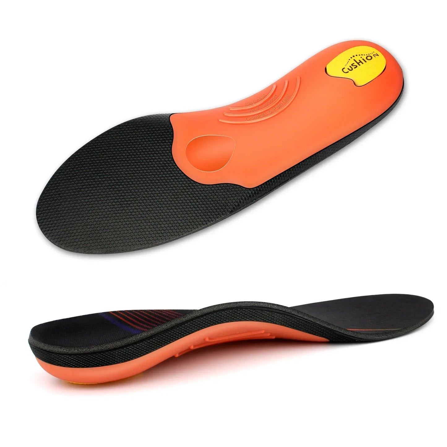 Plantillas ortopédicas con soporte para arco de plantilla para pies planos, plantillas ortopédicas para dolor en el talón para fascitis Plantar para hombres y mujeres, insertos para zapatos para zapatillas