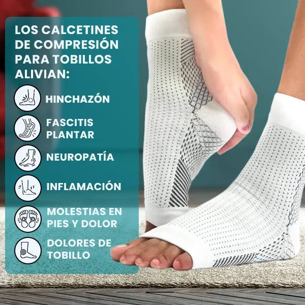 Calcetines de compresión - Alivia la neuropatía y el dolor en los pies