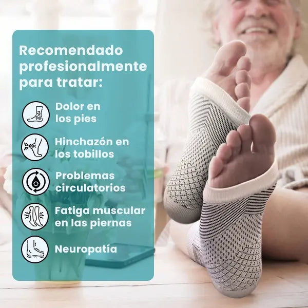 Calcetines de compresión - Alivia la neuropatía y el dolor en los pies