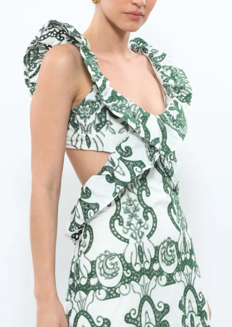 ibiza | Ruffled Maxi Dress