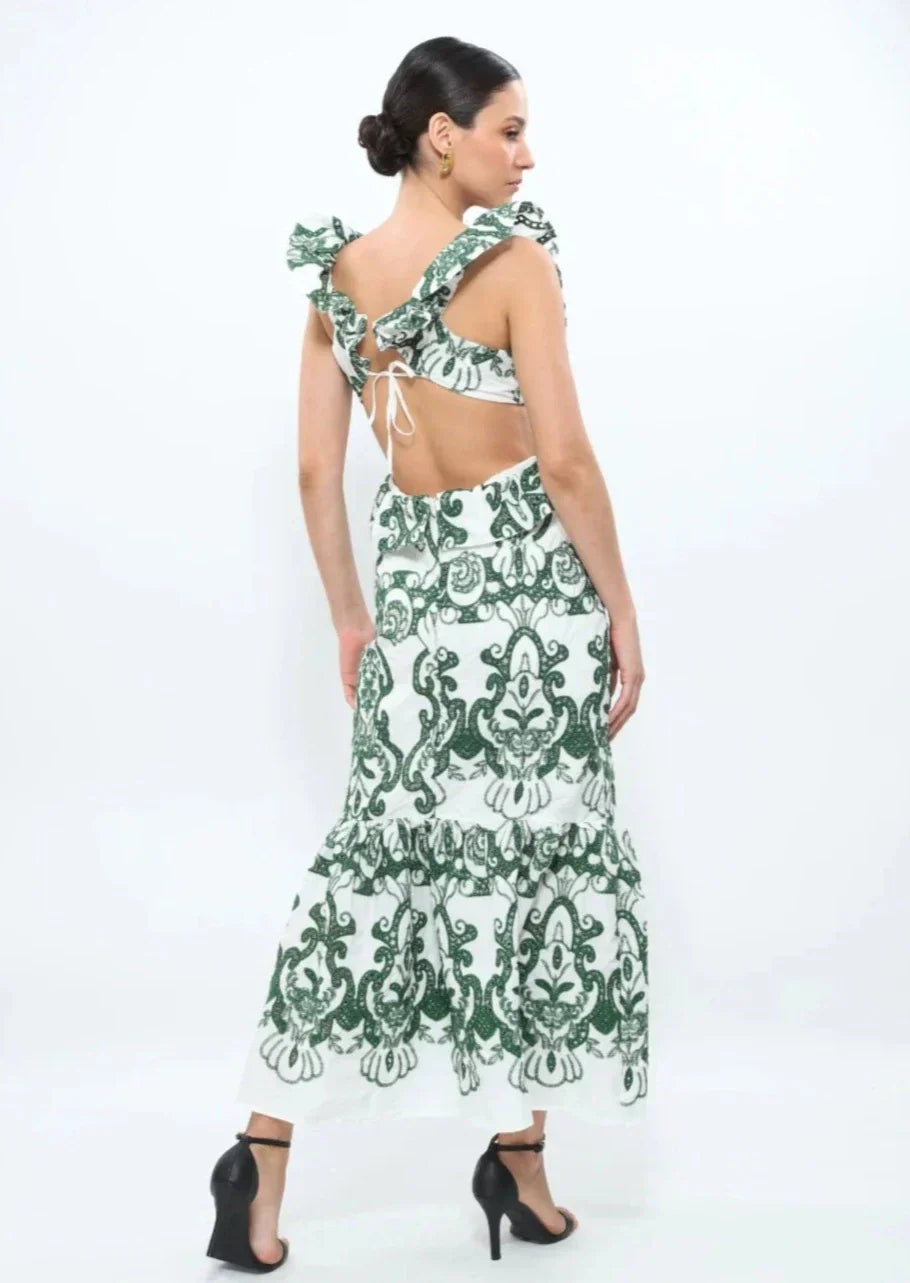 ibiza | Ruffled Maxi Dress