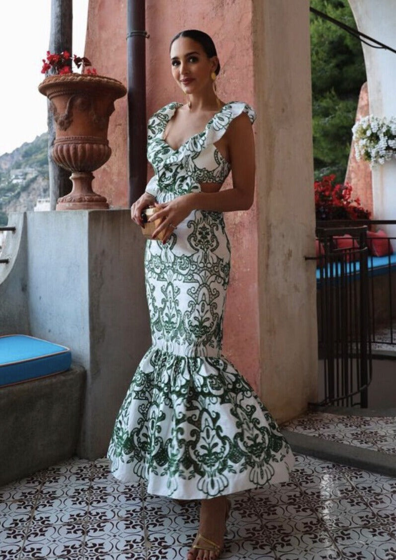 ibiza | Ruffled Maxi Dress