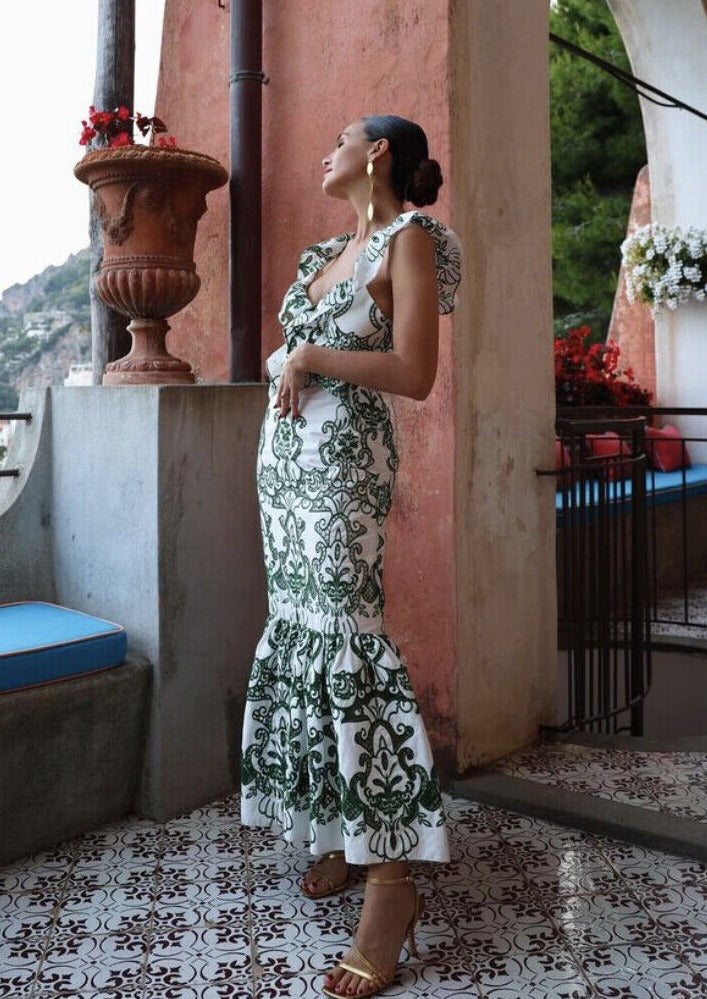 ibiza | Ruffled Maxi Dress
