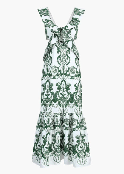 ibiza | Ruffled Maxi Dress