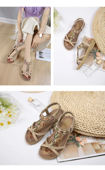 Sandalias Étnicas "Brisa Tribal"