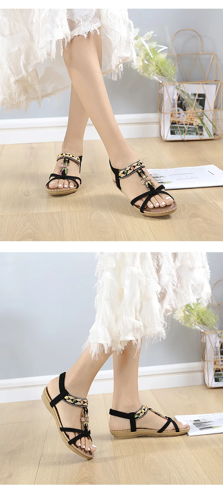 Sandalias Étnicas "Brisa Tribal"
