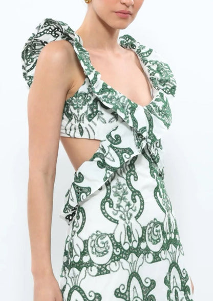 ibiza | Ruffled Maxi Dress