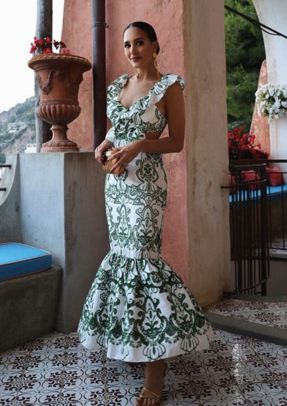 ibiza | Ruffled Maxi Dress